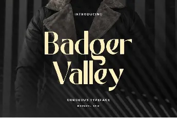 Badger Valley font