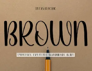 Brown Display font