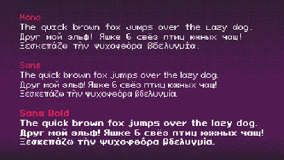 Pixeloid font