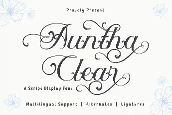 Auntha Clear Trial font