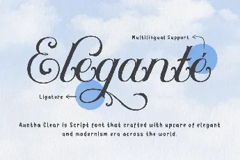 Auntha Clear Trial font