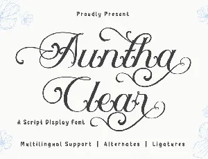 Auntha Clear Trial font