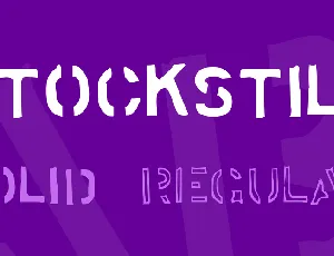 Stockstill font