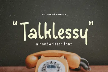 Talklessy Display font