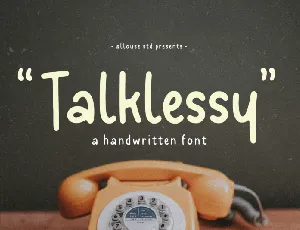 Talklessy Display font