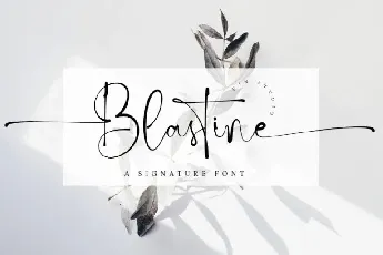 Blastine font