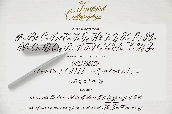 Firsthand Calligraphy font