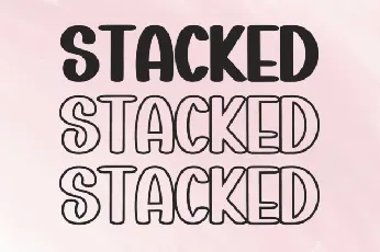 Stacked Cracked Display font