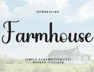 Farmhouse Script font