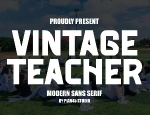 Vintage Teacher font