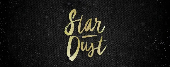 Star Dust Brush Free font