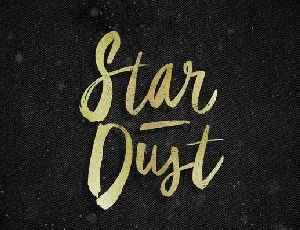 Star Dust Brush Free font