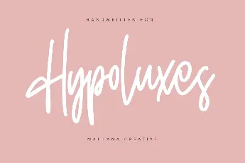 Hypoluxes Typeface font