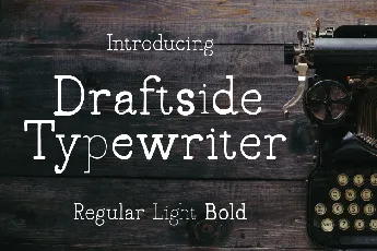 Draftside font