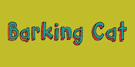 Barking Cat DEMO font