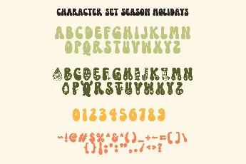 Season Holidays font