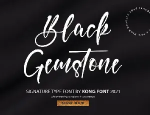 Black Gemstone font