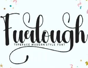 Furlough Script font