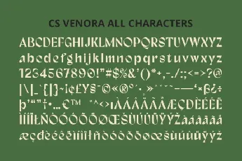 CS Venora font