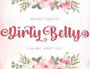 Dirly Belly Bold font