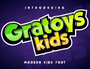 Gratoys Kids font