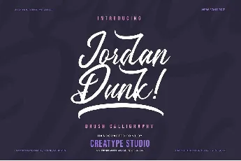 Jordan Dunk font