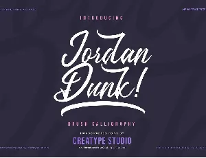 Jordan Dunk font