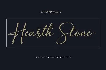 Hearth Stone Script font