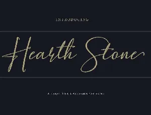 Hearth Stone Script font