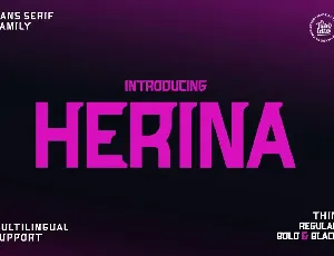 HERINA font