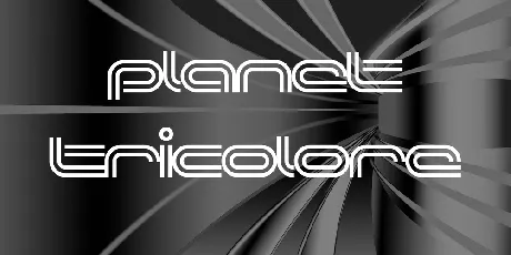 Planet TriColore font