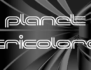 Planet TriColore font