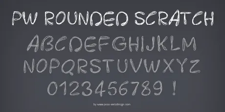 PWRoundedScratch font