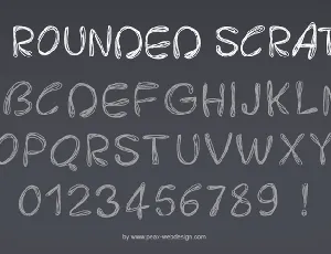 PWRoundedScratch font