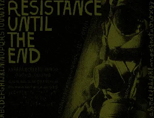 Resistance Until The End font