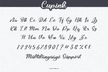 Cupink Script font