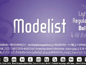 Wox Modelist Family font