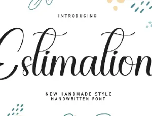 Estimation Script font