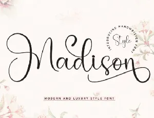 Madison Script font