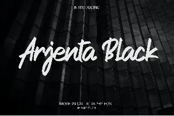 Arjenta Black font