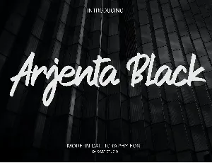 Arjenta Black font