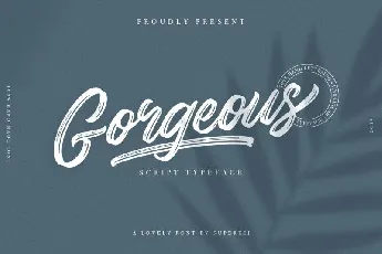 Gorgeous Script Typeface font