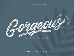 Gorgeous Script Typeface font