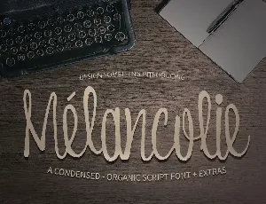 Melancolie font