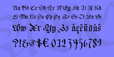 Regent UNZ font