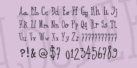 I Wrote All font