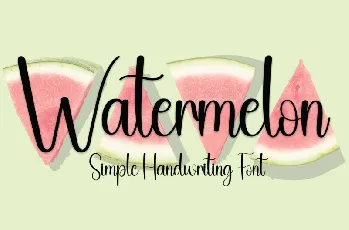 Watermelon Script Typeface font