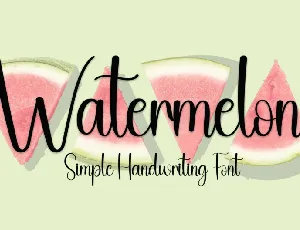 Watermelon Script Typeface font