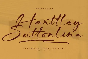 Harttley Suttonline font