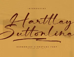 Harttley Suttonline font